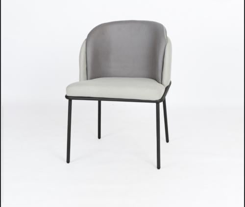 كرسي لون رصاصي مع سكري