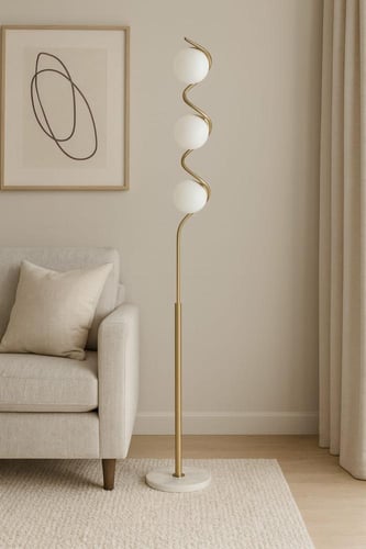 ابجورة معدن حلزوني ذهبي