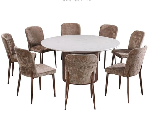 طاولة طعام رخام 8 كراسي