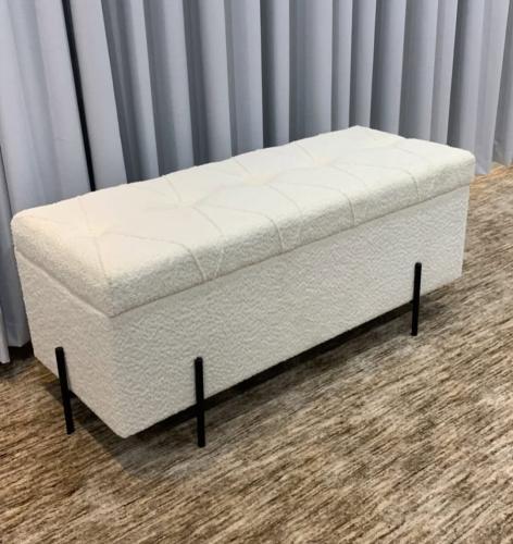 صندوق سجاد مستطيل ابيض مقاس 110