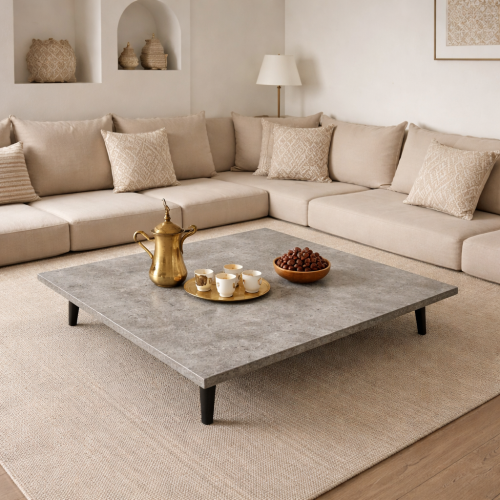 طاولة محلس أرضي خشب مقاس 120