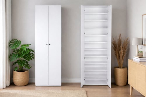 دولاب جزم 2 باب ابيض