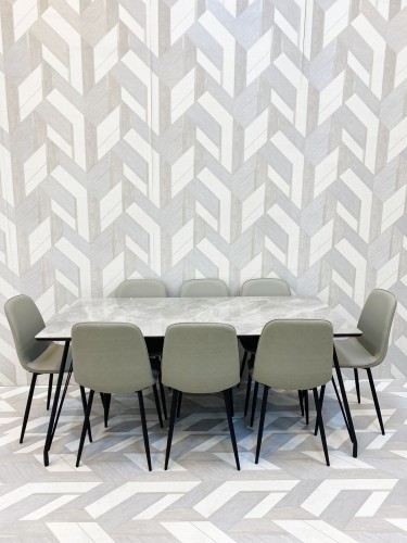 طاولة طعام 8 كراسي سرميك