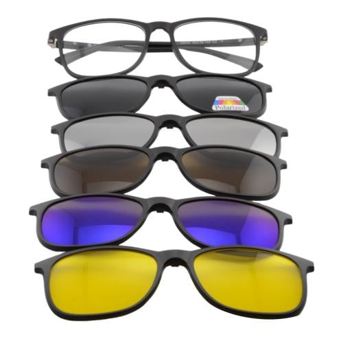 نظارة طبية مع مجموعة عدسات شمسية بلورايز tiwiw