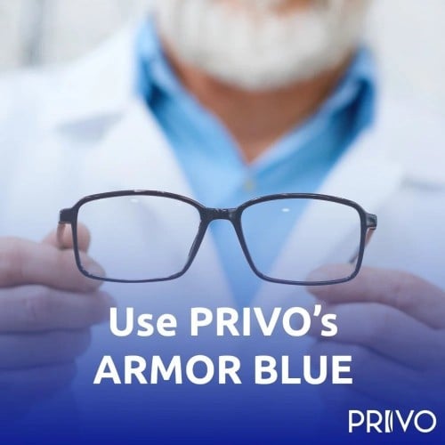 عدسات نظارات PRIVO BLUE CUT PHOTO GRAY بحماية ضد ا...