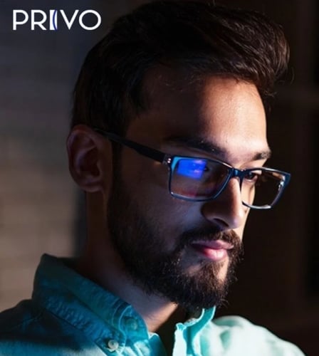 عدسات نظارات PRIVO BLUE CUT PHOTO GRAY بحماية ضد ا...