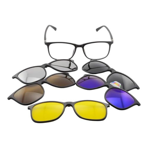 نظارة طبية مع مجموعة عدسات شمسية بلورايز tiwiw