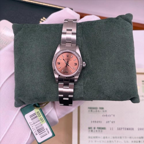 رولكس نسائي مينا وردي Rolex