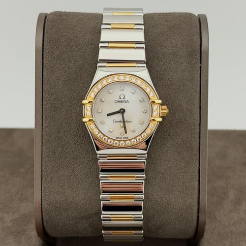 اوميغا نسائي MyChoice مينا صدف وطوق الماس