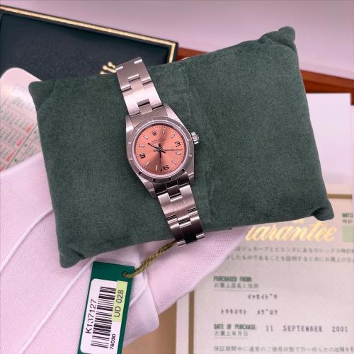 رولكس نسائي مينا وردي Rolex