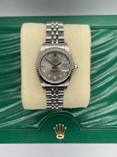 ساعة رولكس نسائي مينا الماس