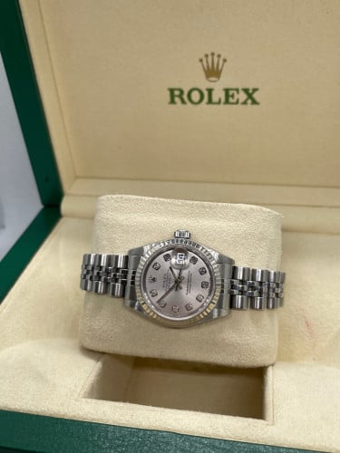 ساعة رولكس نسائي مينا الماس