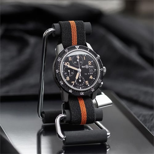 Paratrooper Strap Black and Orange 20mm ستراب مميز...