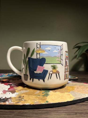 كوب️ “رسم يدوي"