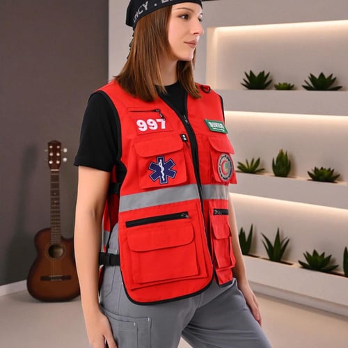 سترة مسعف الهلال الاحمر EMERGENCY