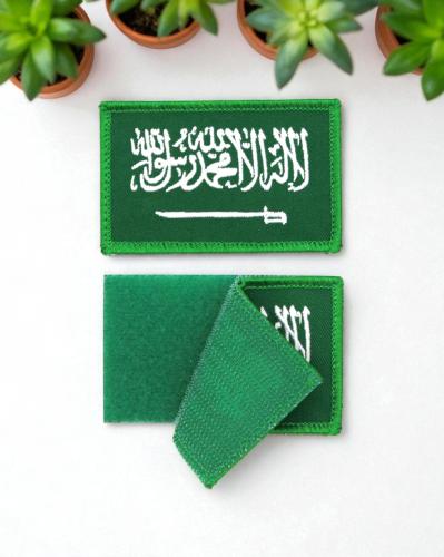 شعار علم السعودية مطرز