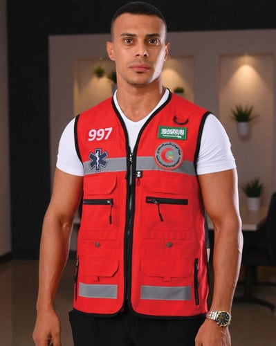 سترة مسعف الهلال الاحمر 26