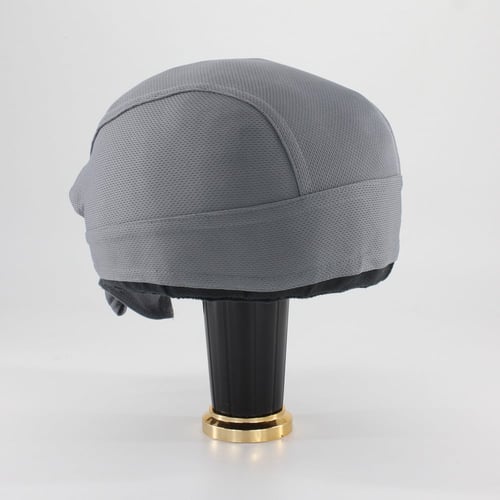 غطاء راس طبي ولراكبي الدراجات رمادي