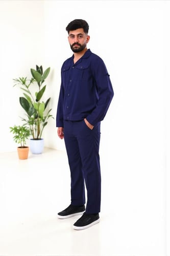 لبس عمال Industrial بنطلون وقميص