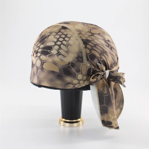 غطاء راس طبي ولراكبي الدراجات مموه بني