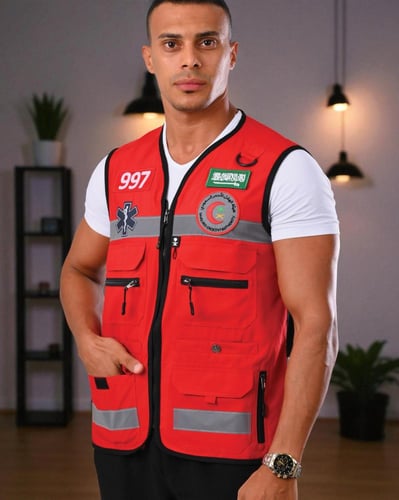 سترة مسعف الهلال الاحمر 26