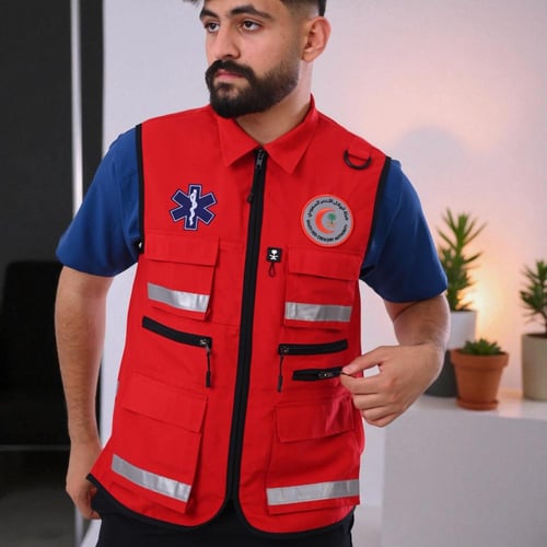 سترة مسعف الهلال الاحمر 25 مطورة