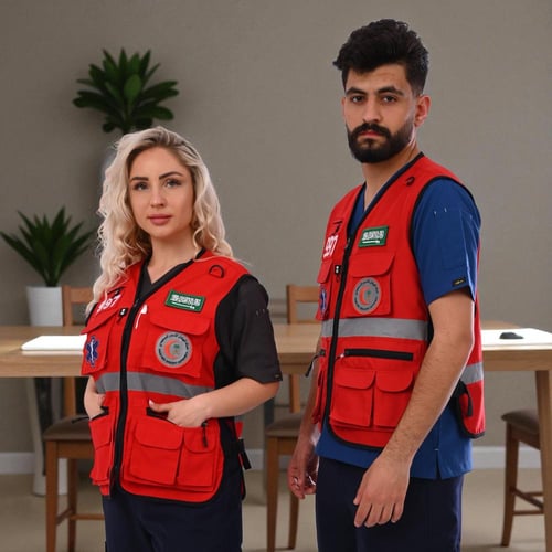 سترة مسعف الهلال الاحمر EMERGENCY