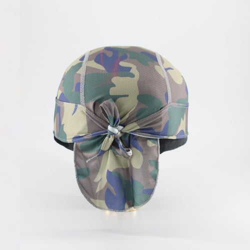 غطاء راس طبي ولراكبي الدراجات مموه اصفر