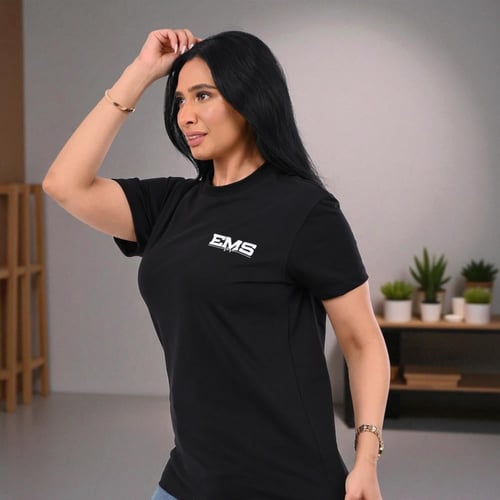 تي شرت مسعف اسود EMS