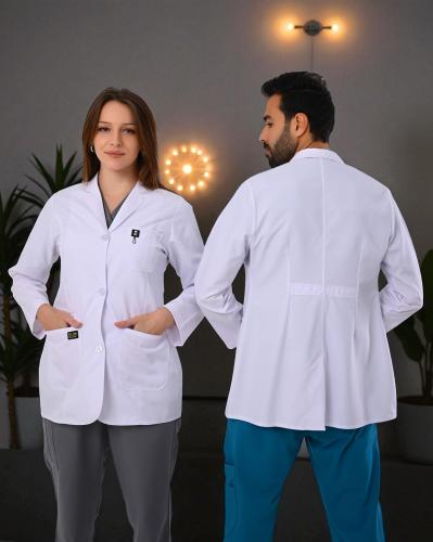لاب كوت طبي موديل SAMS ANATOMY (فيسكوز قطني)