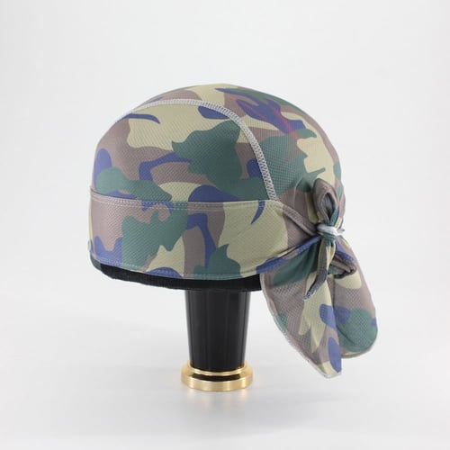 غطاء راس طبي ولراكبي الدراجات مموه اصفر