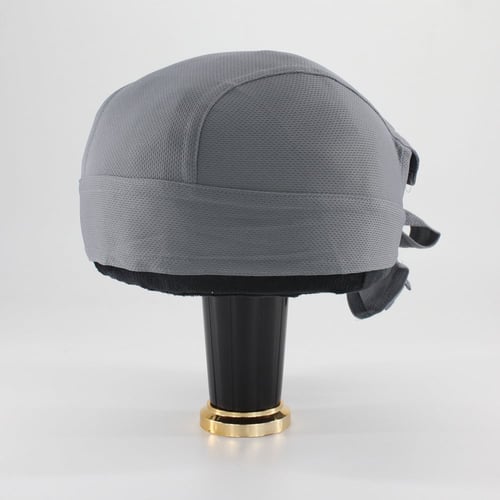 غطاء راس طبي ولراكبي الدراجات رمادي