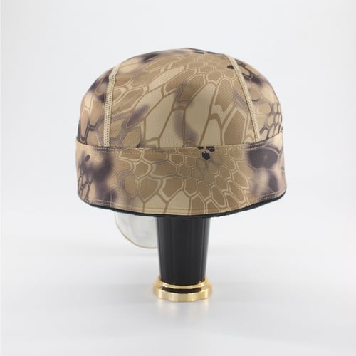 غطاء راس طبي ولراكبي الدراجات مموه بني