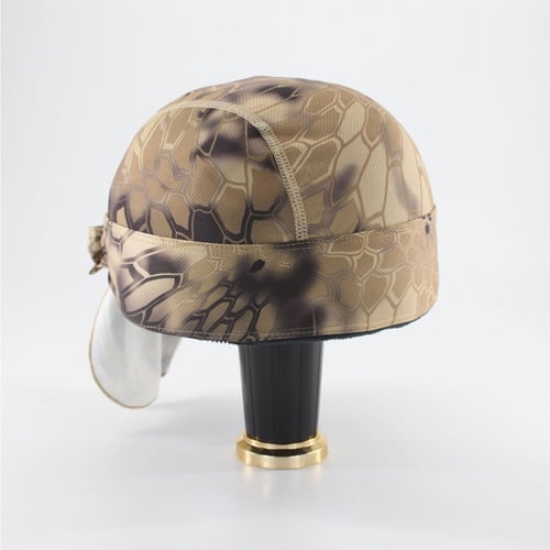 غطاء راس طبي ولراكبي الدراجات مموه بني