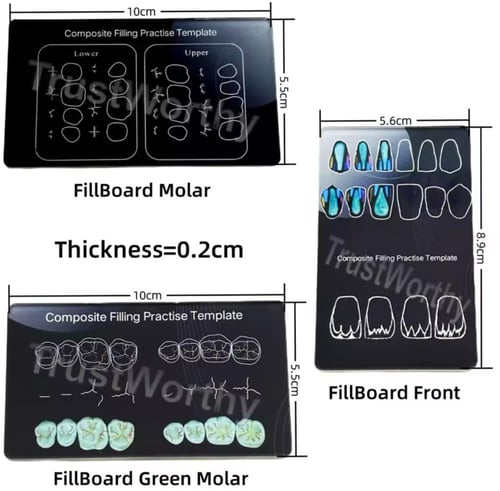 Composite Filling Practice Template