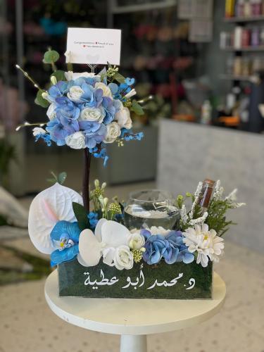 حوض سمك الزينة المميز ورد صناعي