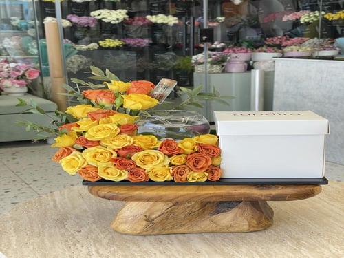 بكج المناسبات الراقية كيكة مع فازة سمكة الفايتر تو...