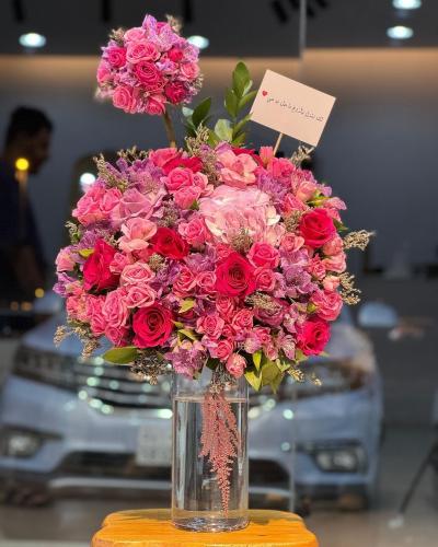 فازة ورد طبيعي