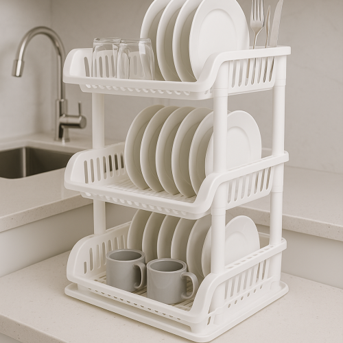 نشافة صحون مع صحن (3 دور) - موديل 476C