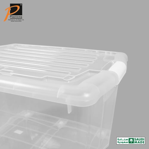 حافظة تخزين شفافة (بعجلات) 85 لتر- رقم الموديل(402...