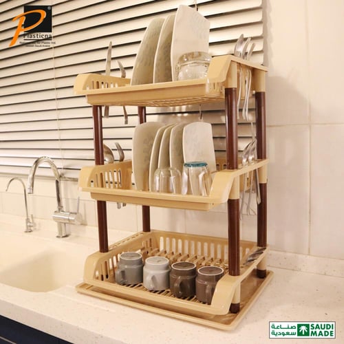 نشافة صحون مع صحن (3 دور) - موديل 476C