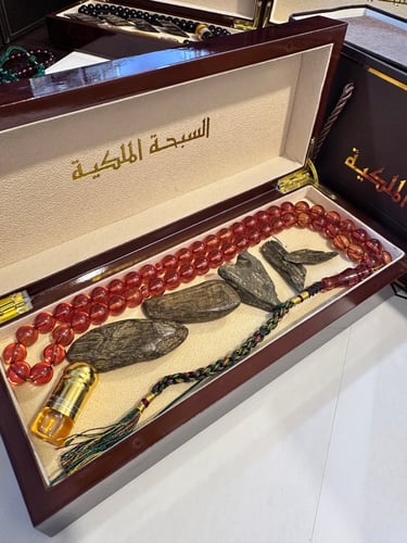 سبحة الزعفران الاصليه والعود