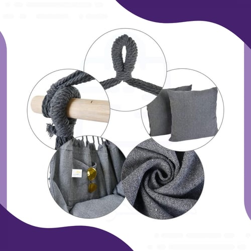 أرجوحة كرسي معلق مع وسادتين