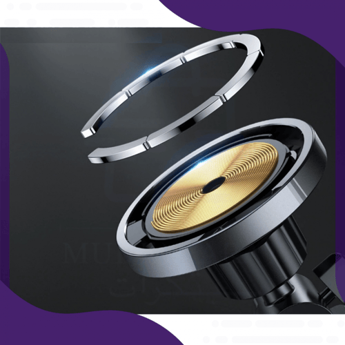 حامل جوال مغناطيسي يدعم الشحن اللاسلكي السريع