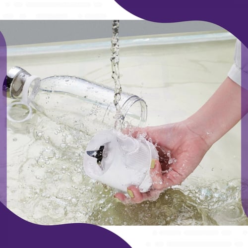 خلاط محمول لاسلكي قابل لإعادة الشحن بسعة 350 مل