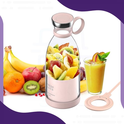 خلاط محمول لاسلكي قابل لإعادة الشحن بسعة 350 مل