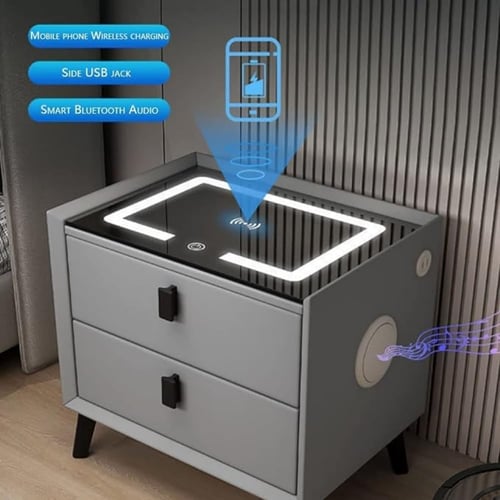 طاولة جانبية ذكية متعددة المزايا والوظائف