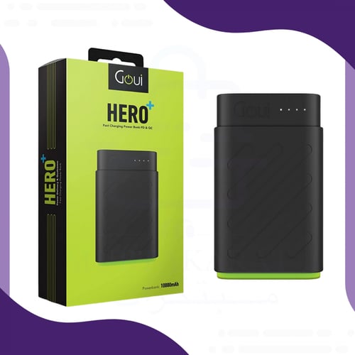 بطارية شحن متنقلة بسعة 10000 ملي إمبير - (Hero Plu...