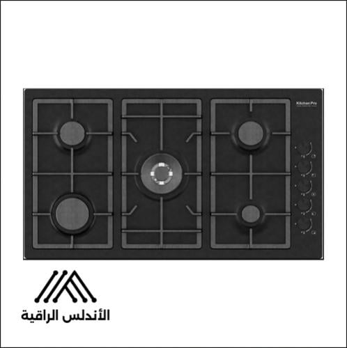 سطح غاز كيتشن برو 5 عيون استيل إيطالي شبك ثقيل 90...