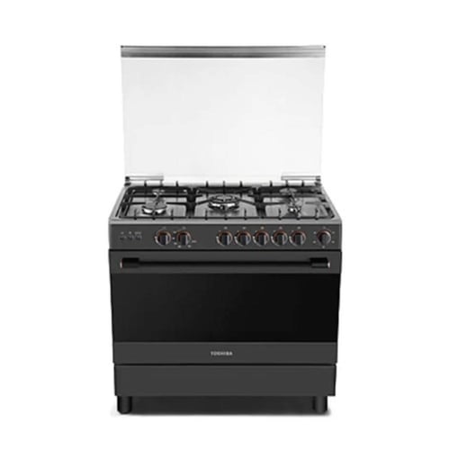 موقد غاز توشيبا لافا 90×60 خمس شعلات SABAF اسود مط...